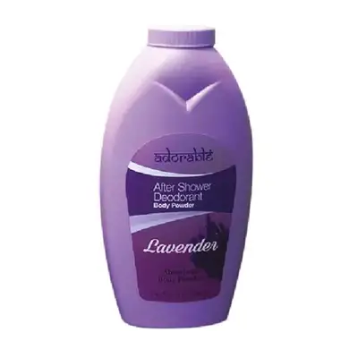 adorable talco shower lavanda 368 grs